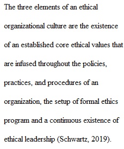 Ethical Organizational Culture